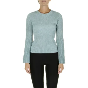 Maglia lurex manica a campana