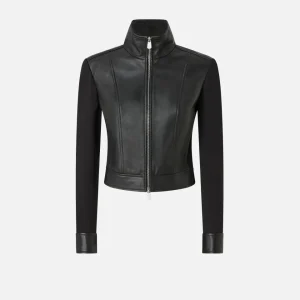 granettiGiacca biker bimateriale